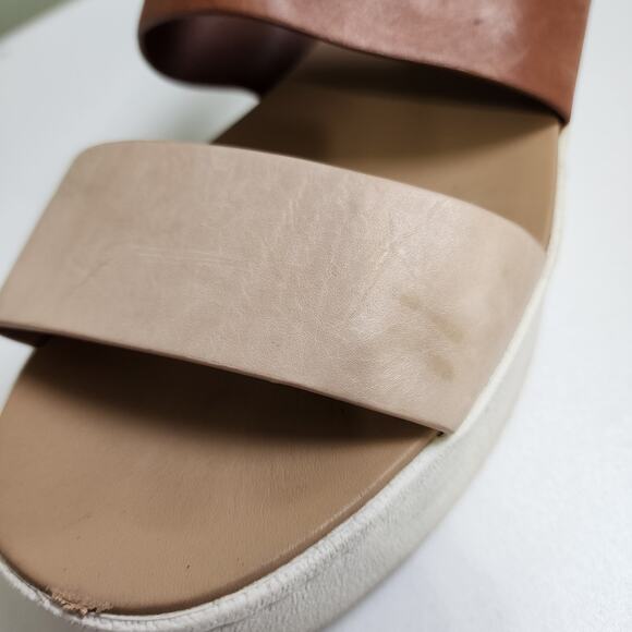 Vince Womens Westport Colorblock Leather Platform Slingback Sandals Size 7.5 - Picture 7 of 11